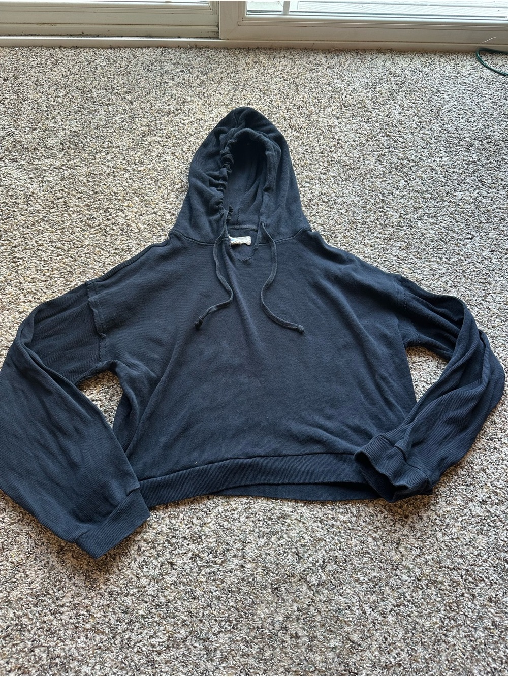 Free People Beach Cropped Hoodie size L